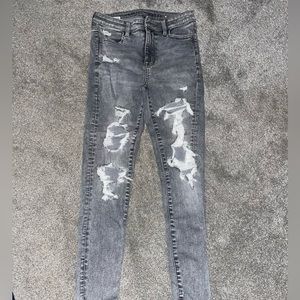 Ripped American Eagle skinny jeans